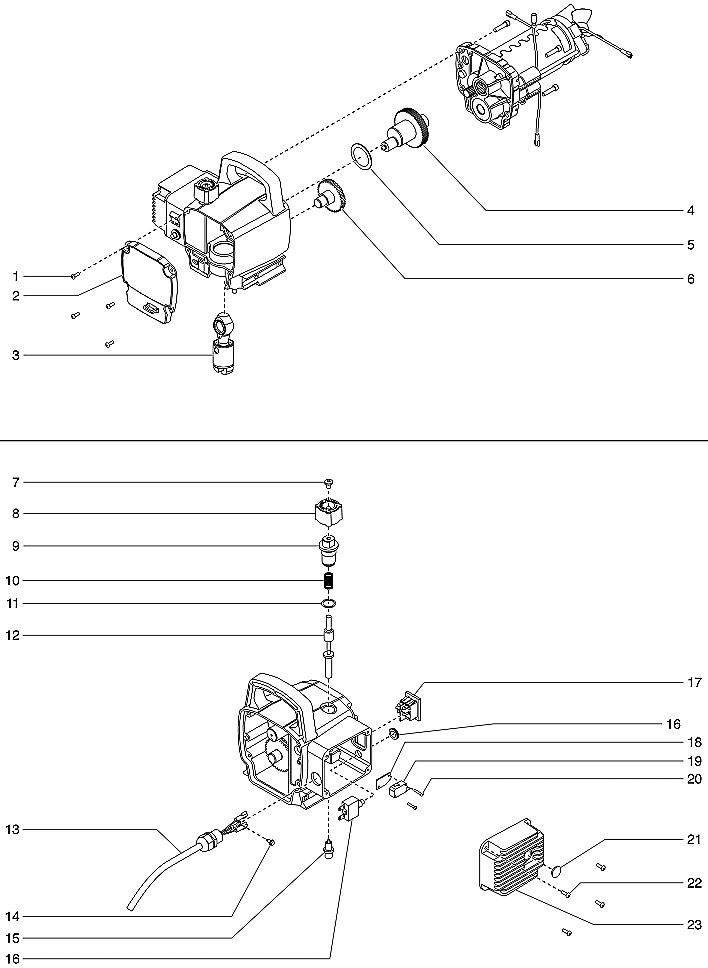 Advantage 500 Gear Box Assembly Parts